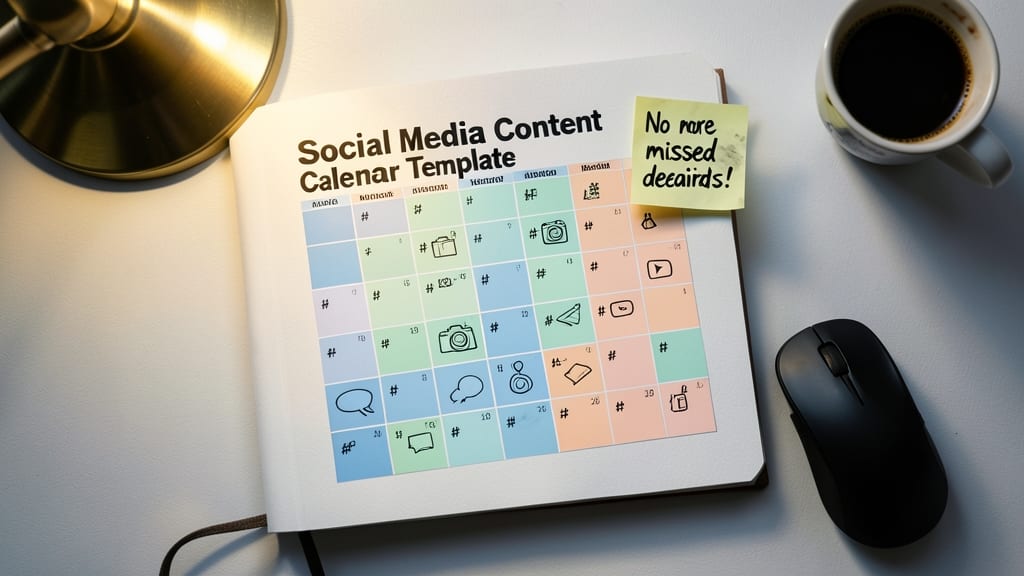 Social Media Content Calendar Template
