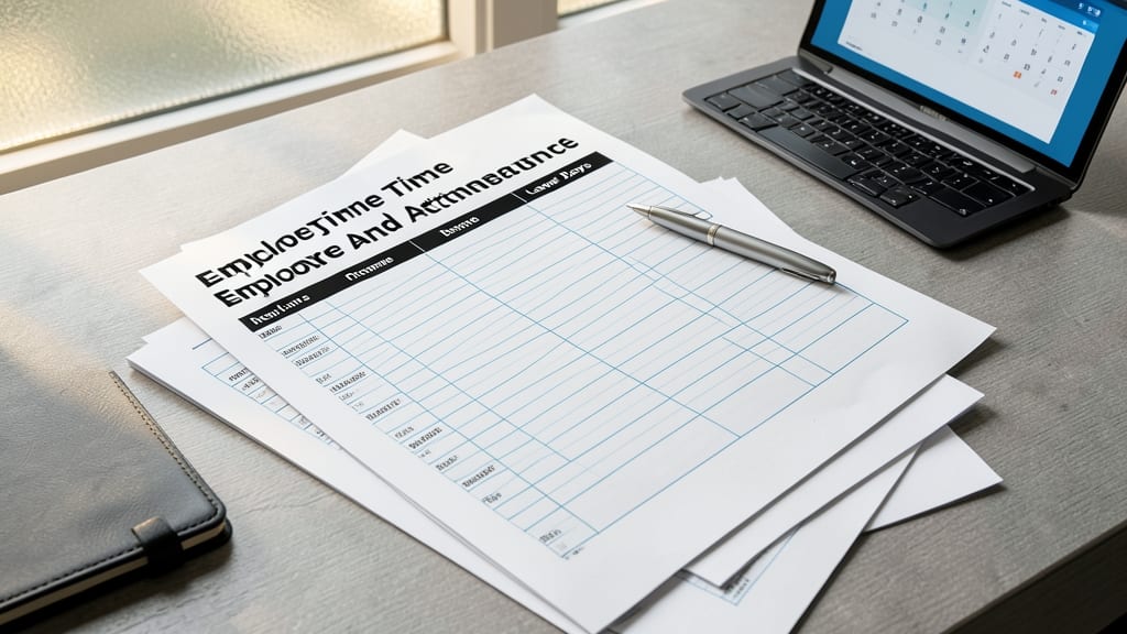 Employee Time and Attendance Sheet